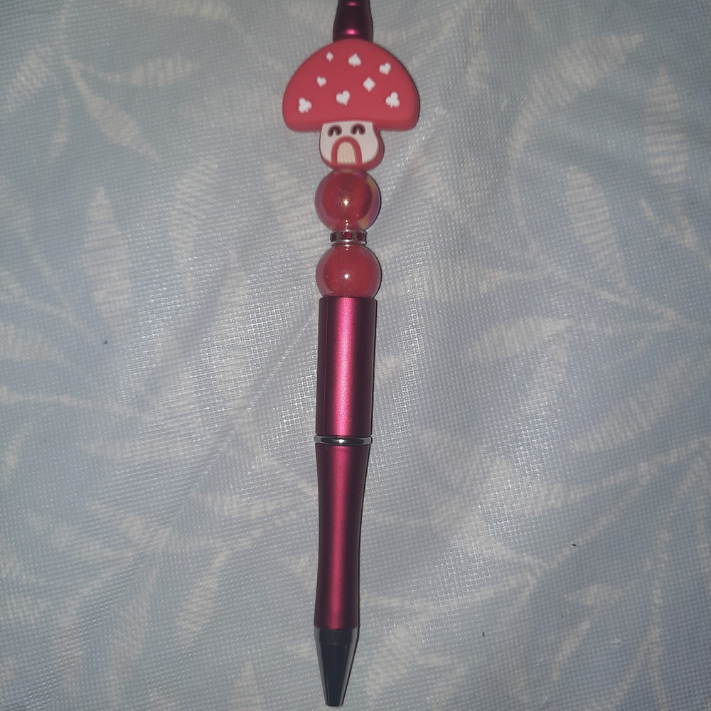 Mushroom Design Red Pen